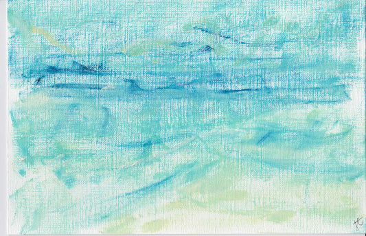 Semi-abstract seascape sketch