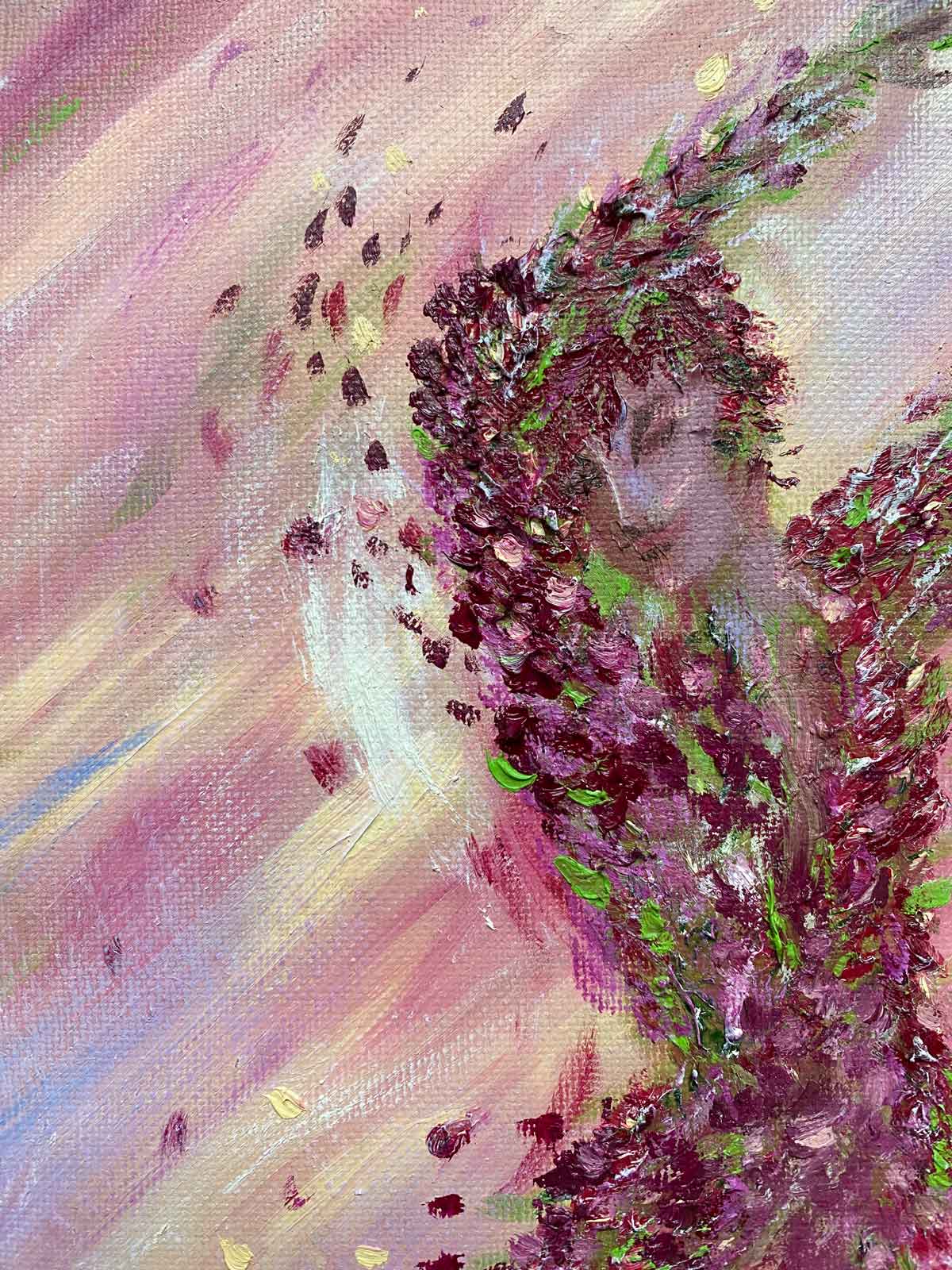 detail from painting of leaping Spectre danseur