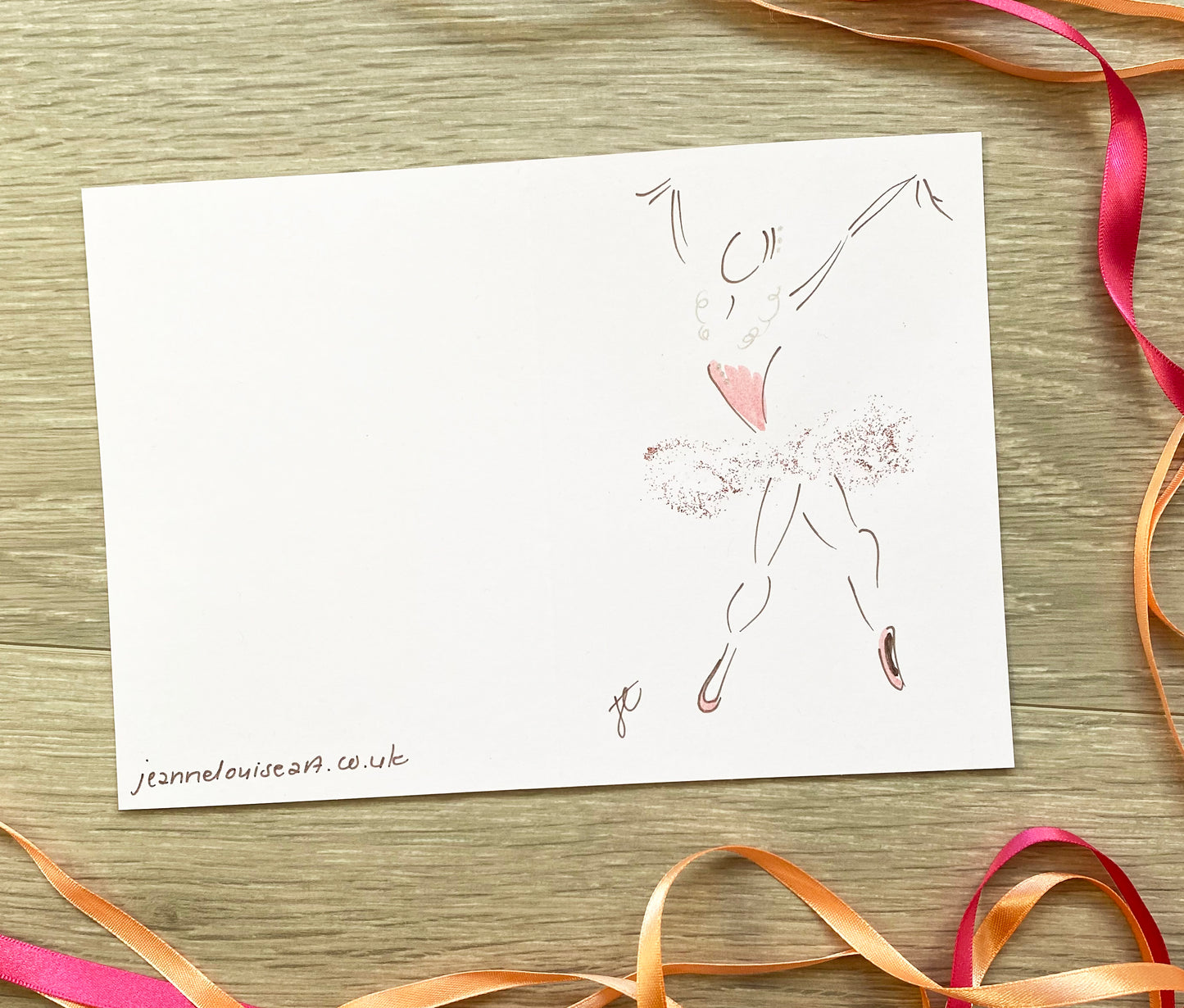 Sugarplum Fairy Ballerina greetings cards – set of 3 hand-painted cards