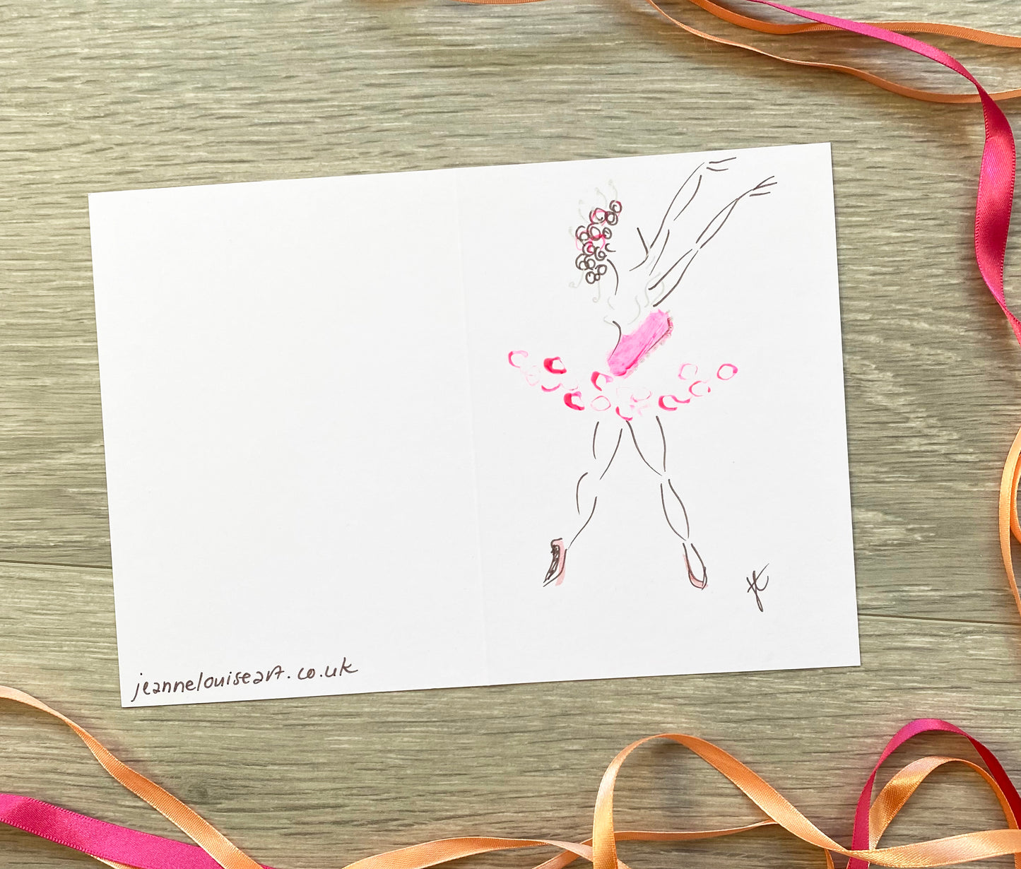 Sugarplum Fairy Ballerina greetings cards – set of 3 hand-painted cards