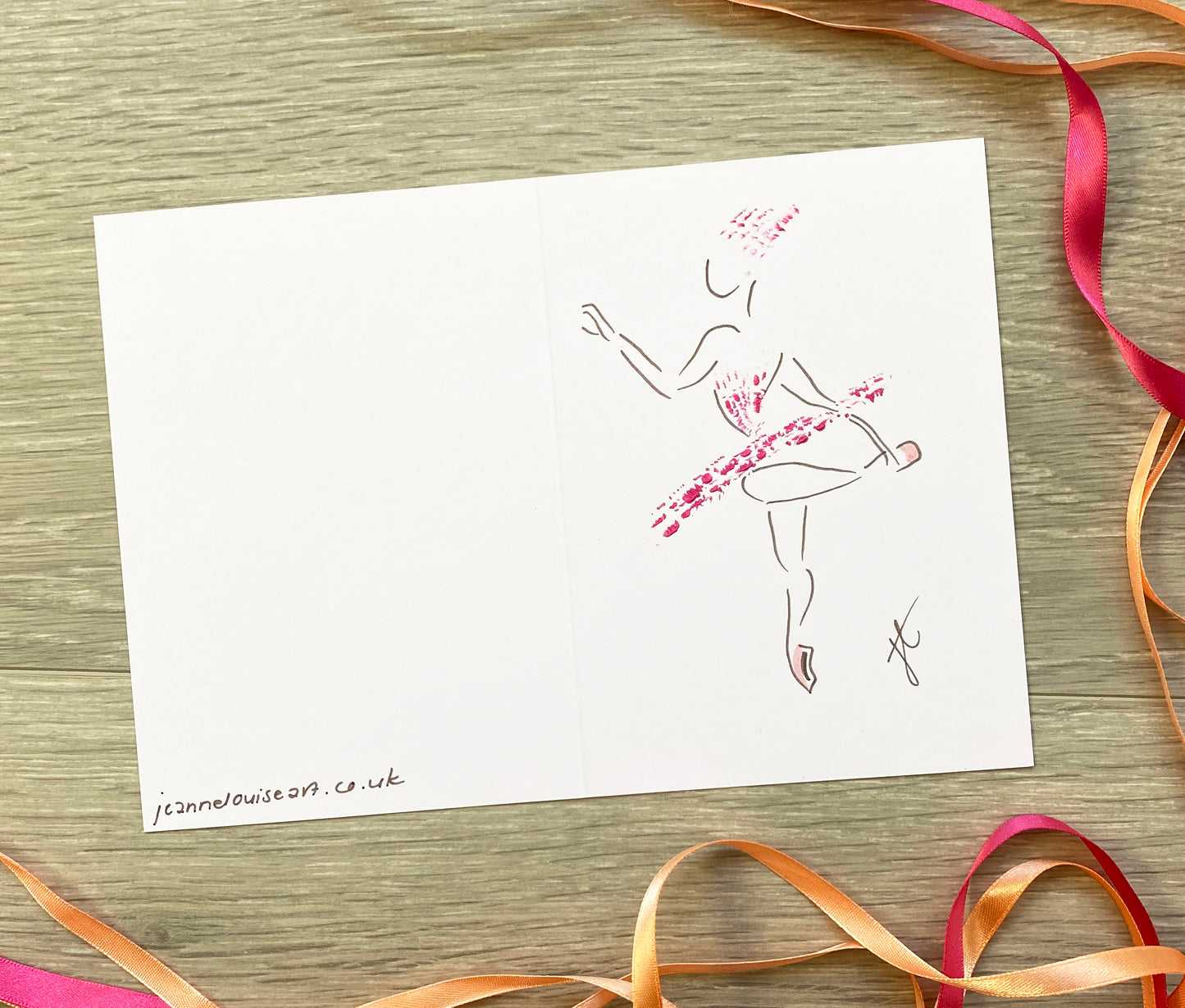 Sugarplum Fairy Ballerina greetings cards – set of 3 hand-painted cards