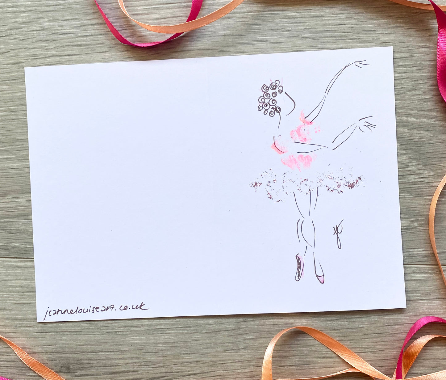 Sugarplum Fairy Ballerina greetings cards – set of 3 hand-painted cards