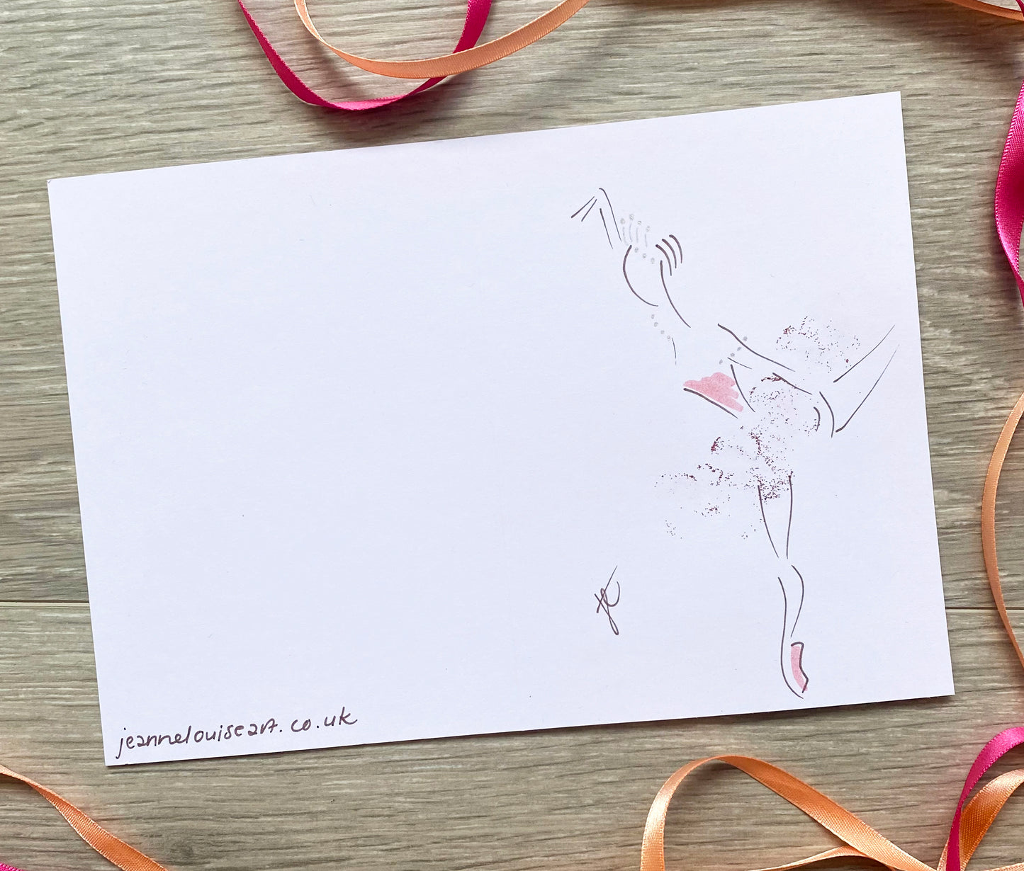 Sugarplum Fairy Ballerina greetings cards – set of 3 hand-painted cards