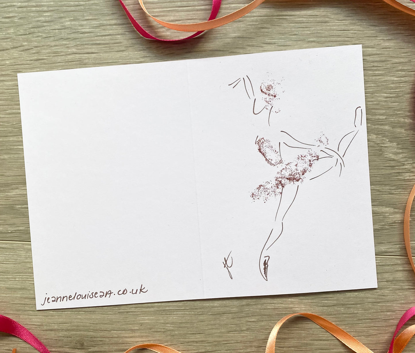 Sugarplum Fairy Ballerina greetings cards – set of 3 hand-painted cards