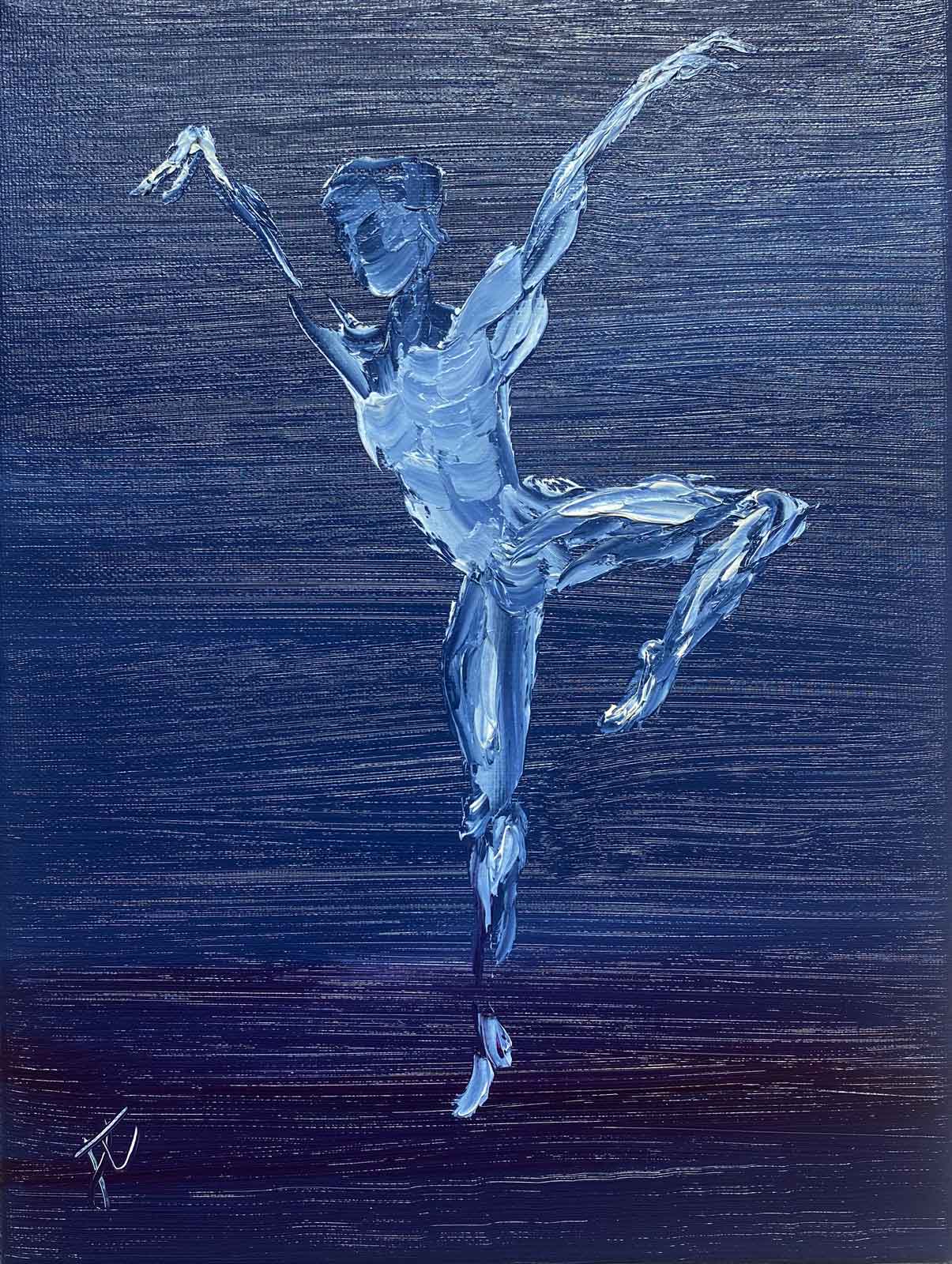 Believe in your dreams: dancer oil painting