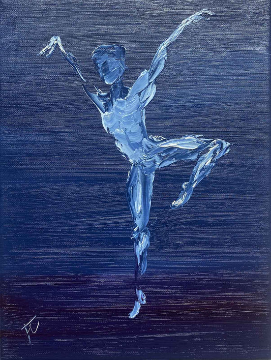 Believe in your dreams: dancer oil painting