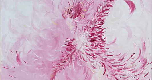 Detail from pink danseur painting