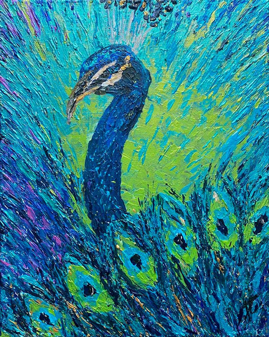 Painting of peacock