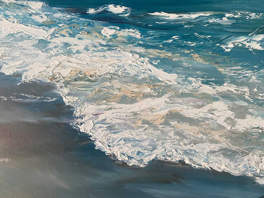 Detail from seascape painting