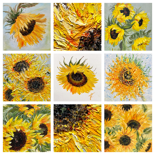 Sunflowers – because I love a challenge