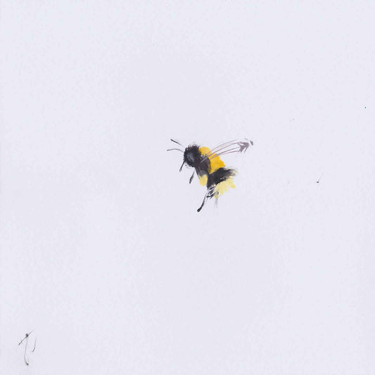 Bee happy – hand-painted bee greetings card