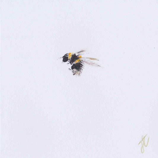 Just bee lovely – hand-painted bee greetings card