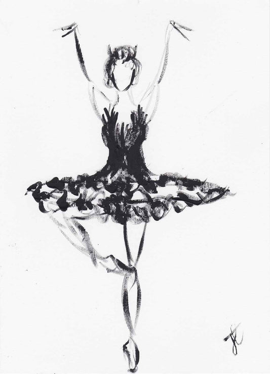 Ballerina paint sketch