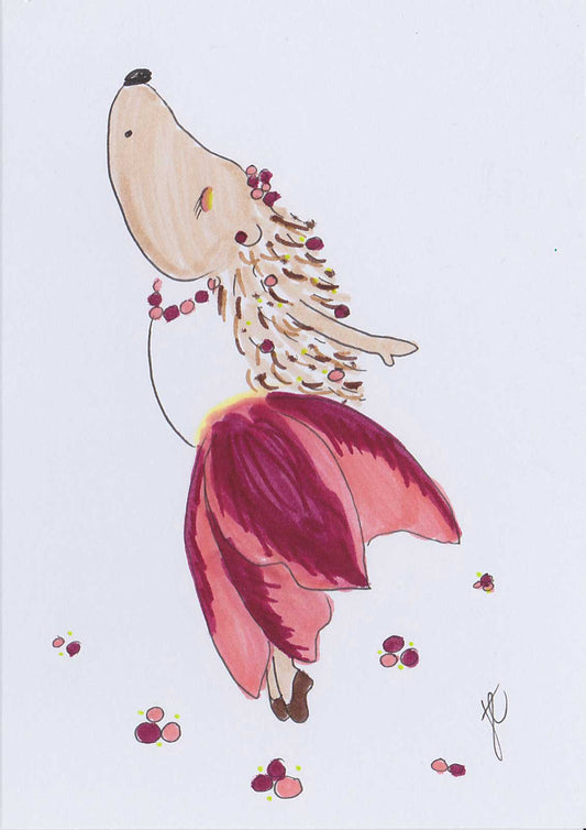 Illustration of Hedgie in tulip tutu