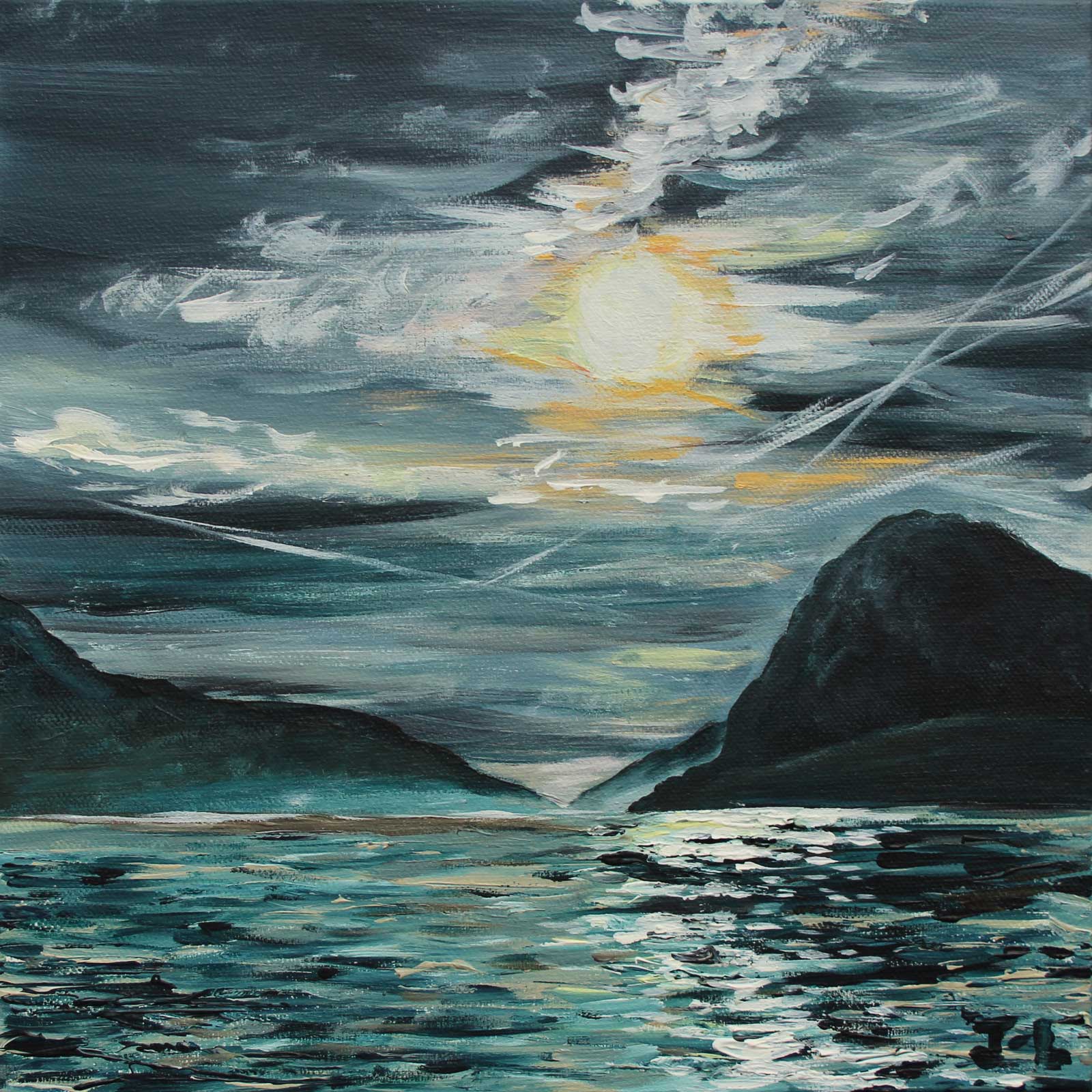 Winter Sunset At Lugano Landscape Painting Jeanne Louise Art Winter Sunset At Lugano Landscape Painting Jeanne Louise Art
