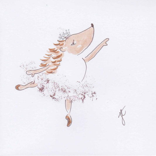 Hedgie Ballettoons character as the Sugarplum Fairy