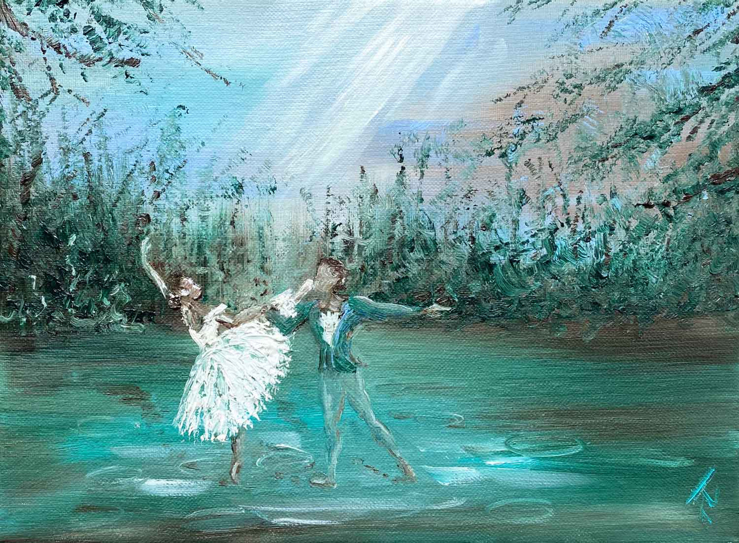 Glade – the pas de deux: ballet painting