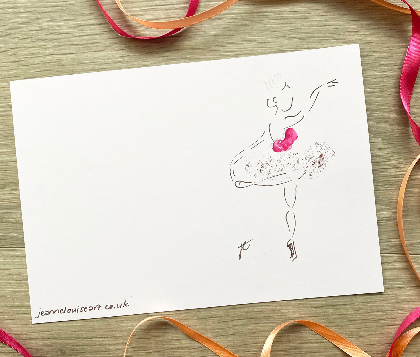 Sugarplum Fairy Ballerina greetings cards – set of 3 hand-painted cards