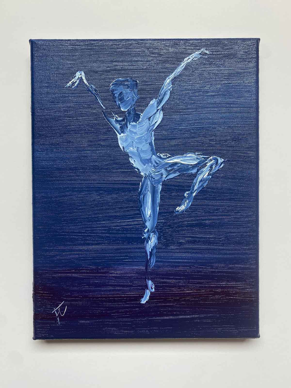 Believe in your dreams: dancer oil painting